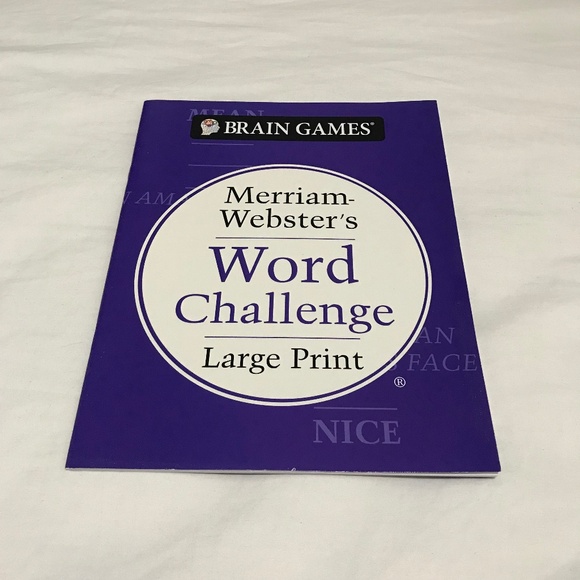 NEW Brain Games Merriam Webster's Word Challenge Large Print Book Booklet - Picture 1 of 4